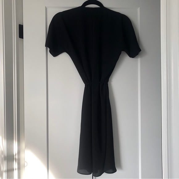 Black Babaton WALLACE Wrap Dress | xxs - Picture 5 of 5